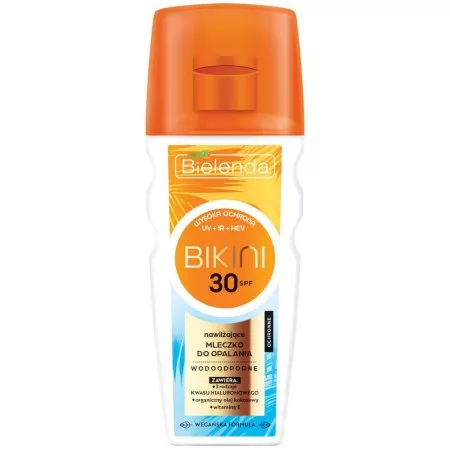 Bielenda Bikini, nawilżające mleczko do opalania SPF30, 175ml