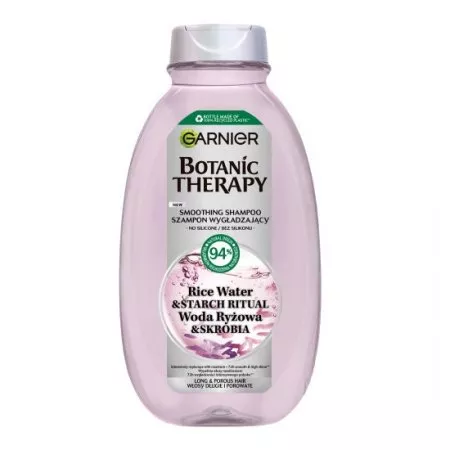 Garnier Botanic Therapy szampon wygładzający do włosów długich i porowatych Woda Ryżowa i Skrobia 400ml
