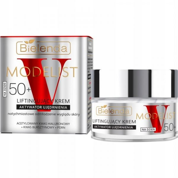 Bielenda V-Modelist, liftingujący krem - aktywator ujędrnienia 50+ na dzień, 50ml