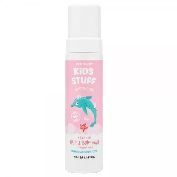 Kids Stuff Whacky Whip Hair & Body Wash pianka do mycia ciała i włosów dla dzieci Pink 200ml