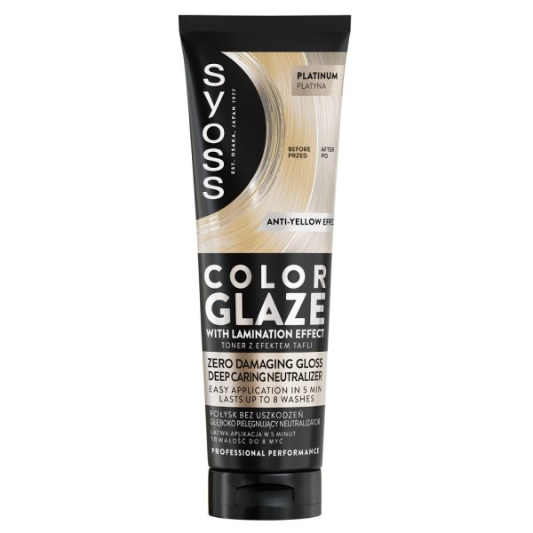 Syoss Color Glaze toner nabłyszczający z efektem laminacji Platinum 130ml