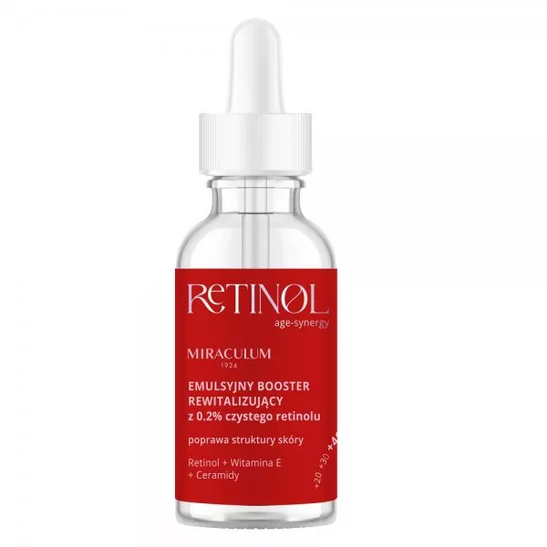 Miraculum Age Synergy Retinol emulsyjny booster rewitalizujący z 0.2% czystego retinolu 30ml