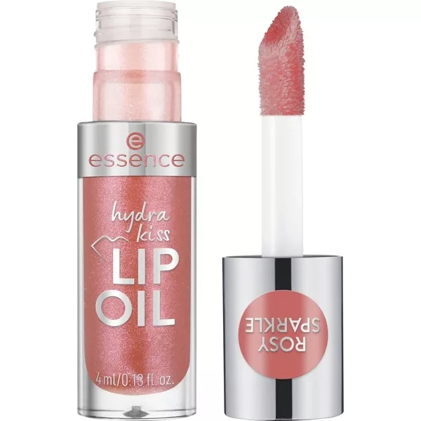 Essence Hydra Kiss Lip Oil, olejek do ust, 11 Rosy Sparkle, 4ml
