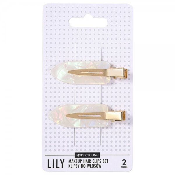Sister Young Lily klipsy do włosów do makijażu Mermaid 2szt