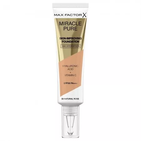 Max Factor Miracle Pure SPF30 PA+++ podkład poprawiający kondycję skóry 50 Natural Rose 30ml
