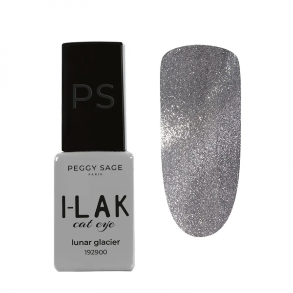 Peggy Sage I-LAK Cat Eye, lakier hybrydowy do paznokci, Luna Glacier, 5ml
