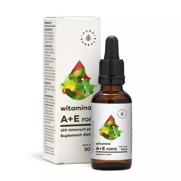 Aura Herbals Witamina A + E Forte suplement diety 30ml