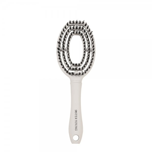 Sister Young Coco Hair Brush szczotka do włosów z włosiem dzika White