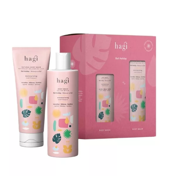 Hagi Bali Holiday zestaw żel do mycia ciała 300ml + balsam do ciała 200ml