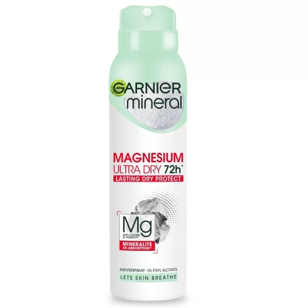 Garnier Mineral Magnesium UD Dezodorant w sprayu 150ml