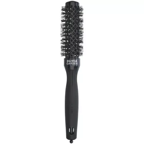 Olivia Garden Expert Blowout Shine, ceramiczna szczotka do włosów, Black 25mm