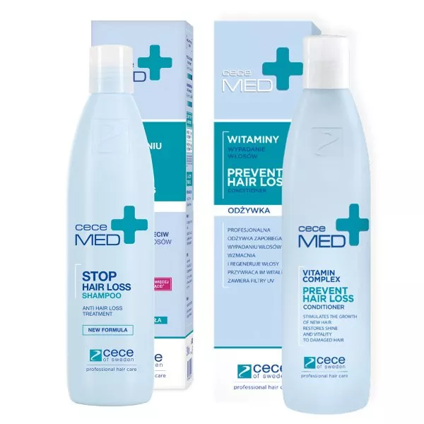 CeCe Med, zestaw przeciw wypadaniu włosów, szampon + odżywka