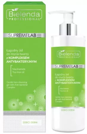 Bielenda Professional Supremelab, Sebio Derm, żel do mycia twarzy z kompleksem antybakteryjnym, 200ml