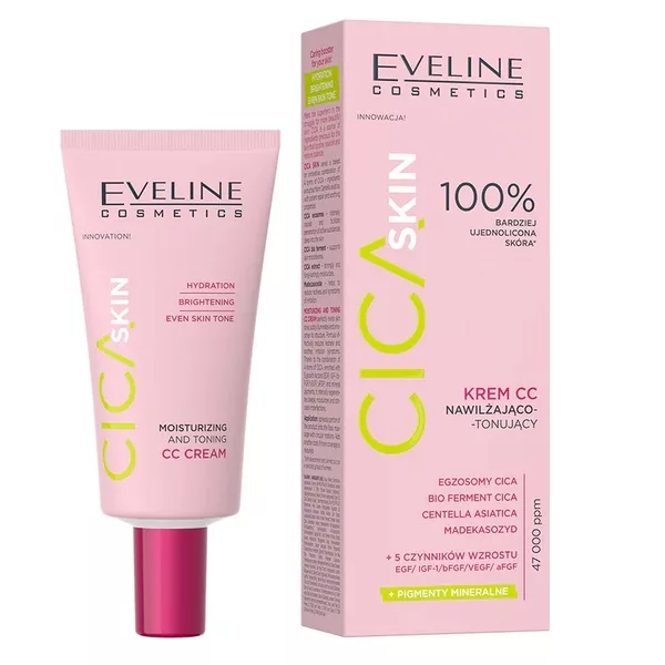 Eveline Cosmetics Cica Skin krem CC nawilżająco-tonujący 30ml