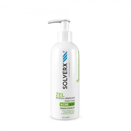Solverx Acne Skin żel do mycia i demakijażu do skóry trądzikowej i tłustej 200ml