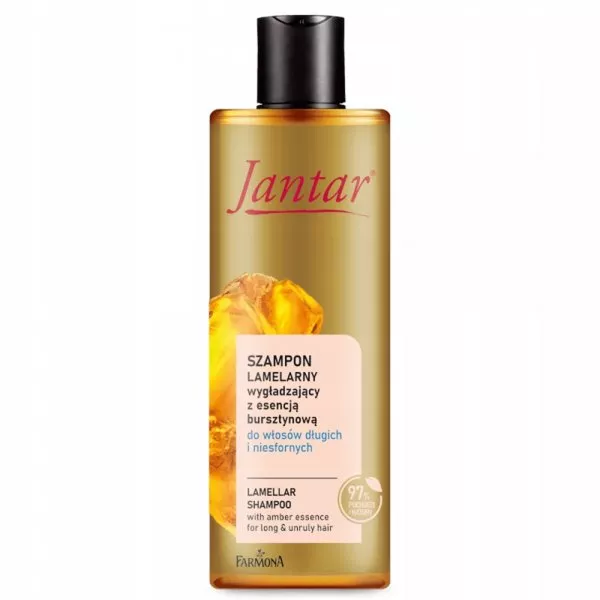 Farmona Jantar szampon lamelarny wygładzający z esencją bursztynową do włosów długich i niesfornych 300ml