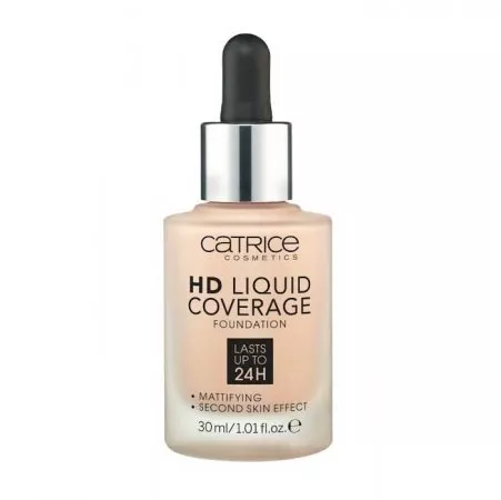 Catrice HD Liquid Coverage Foundation, podkład w płynie, odcień 010, 30ml
