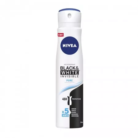 Nivea Black&White Invisible Pure antyperspirant spray 250ml (W)