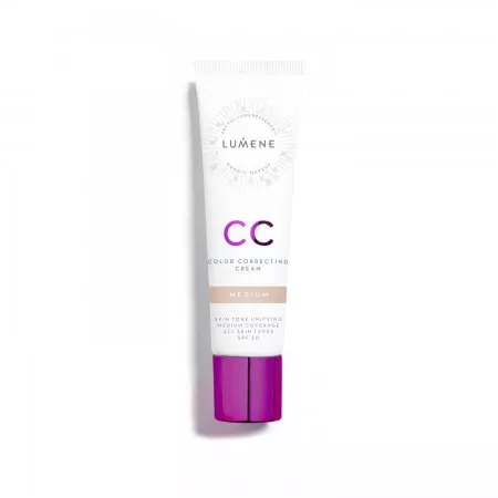 Lumene CC 7w1, lekki podkład redukujący zaczerwienienia, 30ml, Medium