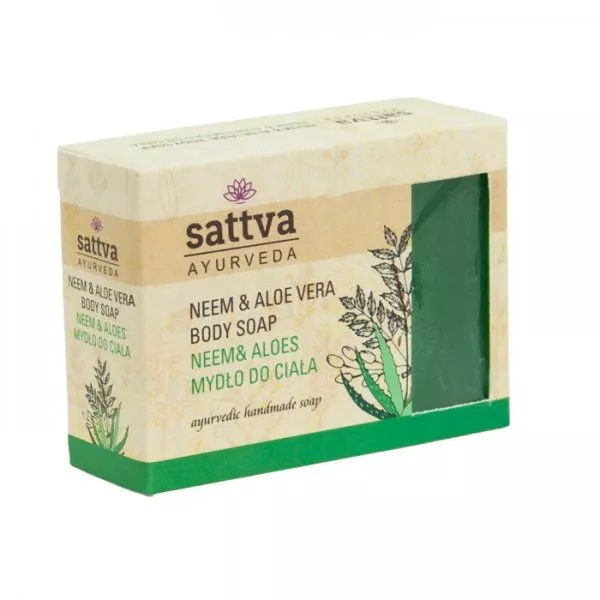 Sattva Glicerynowe mydło do ciała Neem i Aloes 125g