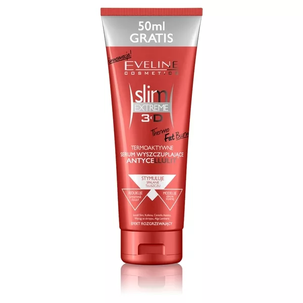 Eveline Slim Extreme 4D, skoncentrowany termo-aktywator spalania tłuszczu, 250ml