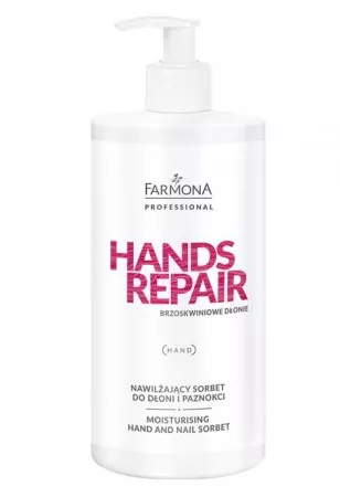 Farmona Professional Hands Repair, Nawilżający sorbet do dłoni i paznokci, 500ml