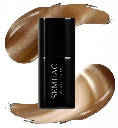 Semilac Gloss Gala, lakier hybrydowy, 661 Linen Gloss, 7ml