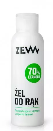 ZEW for Men, antybakteryjny żel do rąk 70% z aloesem, 100ml