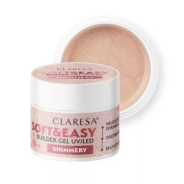 Claresa Soft& Easy Builder Gel żel budujący Shimmery 90g