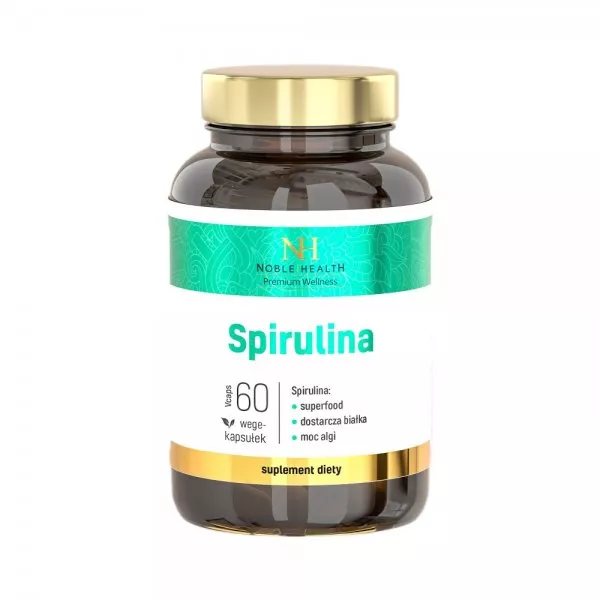 Noble Health Spirulina suplement diety 60 kapsułek