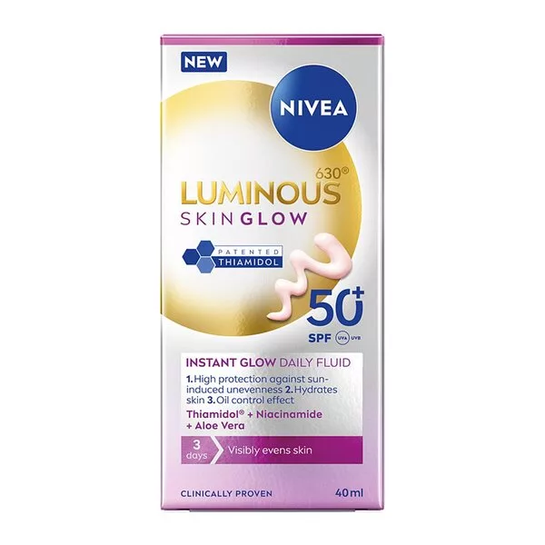 Nivea Luminous630® Skin Glow fluid SPF50+ 40ml