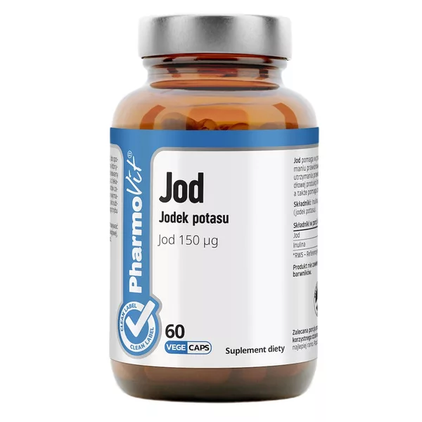 Pharmovit Jod jodek potasu 150 ug suplement diety 60 kapsułek