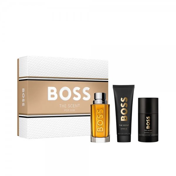 Hugo Boss Boss The Scent For Him zestaw woda toaletowa spray 100ml + dezodorant sztyft 75ml + żel pod prysznic 100ml (M)