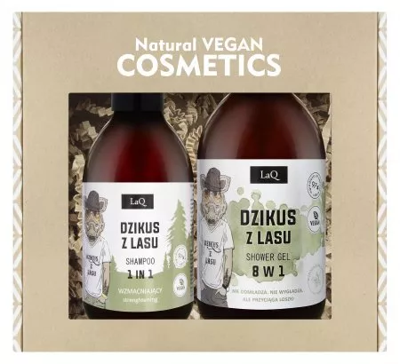 LaQ Zestaw Dzikus z lasu: żel 500ml, szampon 300ml
