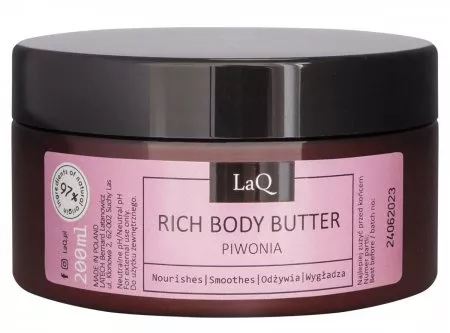 LaQ Kocica Piwonia, masło do ciała, 250ml