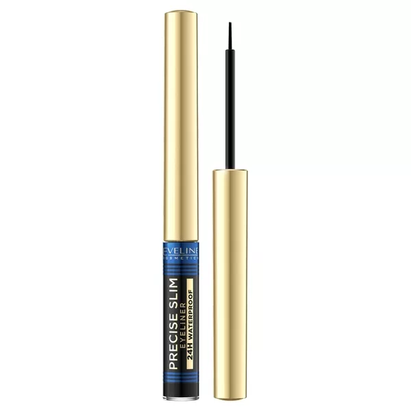 Eveline Cosmetics Precise Slim liner do oczu Black Waterproof 2.8ml