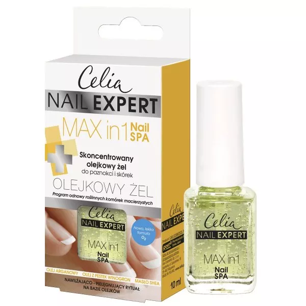 Celia Nail Expert Max In 1 Nail SPA skoncentrowany olejkowy żel do paznokci i skórek 10ml
