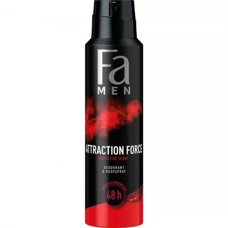 Fa Men Attraction Force 48h dezodorant w sprayu o uwodzicielskim męskim zapachu 150ml (M)