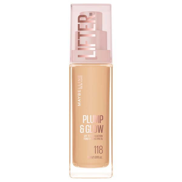 Maybelline Lifter Plump & Glow podkład rozświetlający 118 30ml