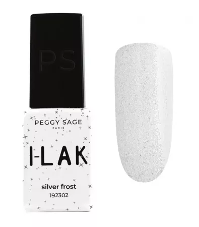 Peggy Sage I-LAK, lakier hybrydowy, silver frost, 5ml