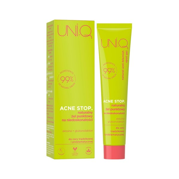 UNI.Q Acne Stop. naturalny żel punktowy na niedoskonałości 20ml
