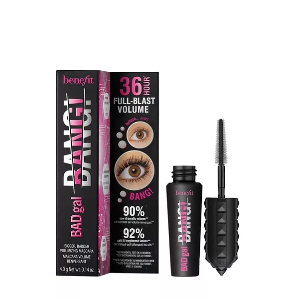 Benefit BadGal Bang! Volumizing Mascara mini pogrubiający tusz do rzęs Black 4g