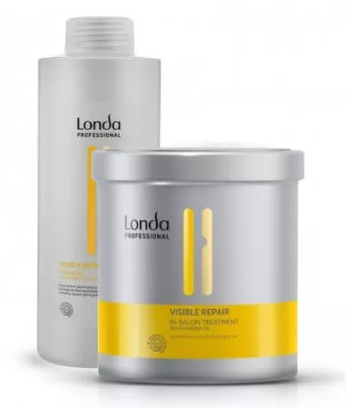 Londa Visible Repair, zestaw regenerujący do włosów XL, szampon + kuracja