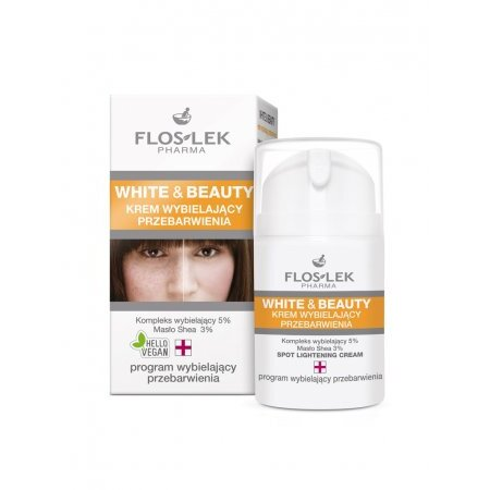 FlosLek White & Beauty krem wybielający przebarwienia 50ml