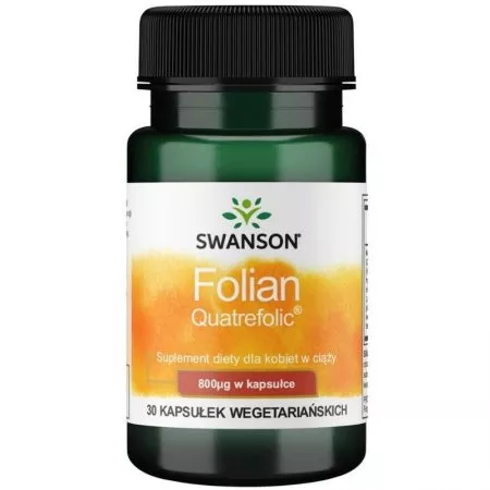Swanson Folian Quatrefolic 800mcg 30kaps