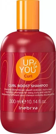 Inebrya Up To You Curl Boost, nawilżający szampon do włosów falowanych i kręconych, 300ml