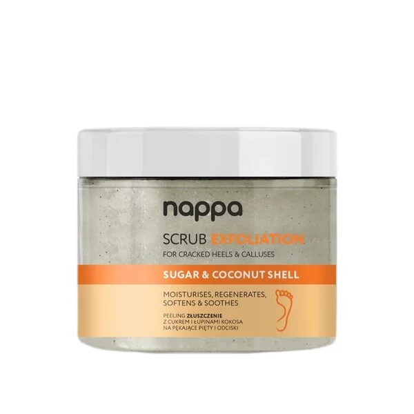 Silcare Nappa Scrub Exfoliation peeling złuszczenie z cukrem i łupinami kokosa na pękające pięty i odciski 350ml