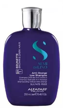 Alfaparf Milano Semi Di Lino Brunette, szampon redukujący pomarańczowe odcienie dla brunetek, 250ml