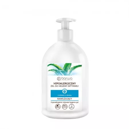 Barwa Hipoalergiczny nawilżający żel do higieny intymnej Aloes 500ml