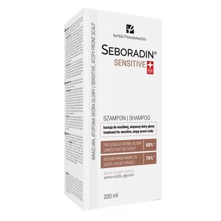 Seboradin Sensitive, szampon do wrażliwej atopowej skóry głowy, 200ml